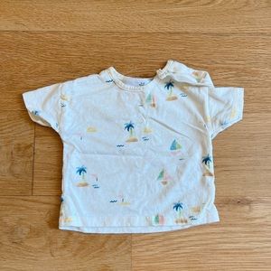 Zara Beach Watercolor T Shirt